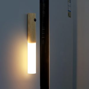 Luz LED De Pasillo Color Madera