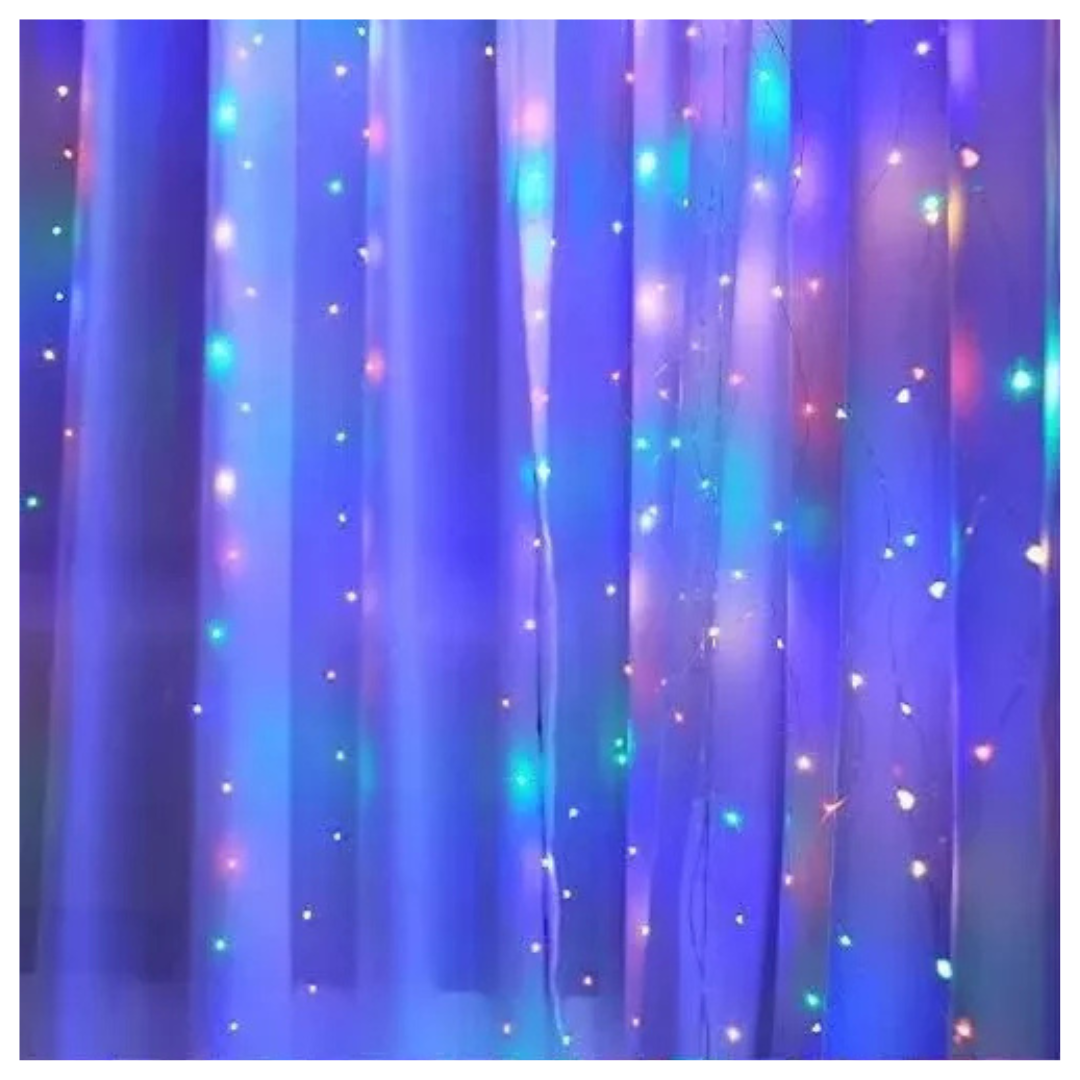 Luces de Cortina Multicolor Ancho - Imagen 2