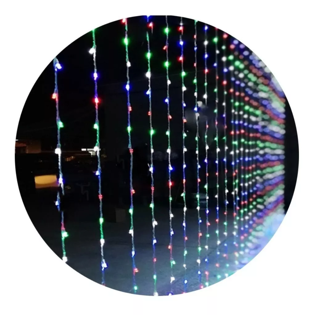 Luces de Cortina Multicolor Ancho - Imagen 3