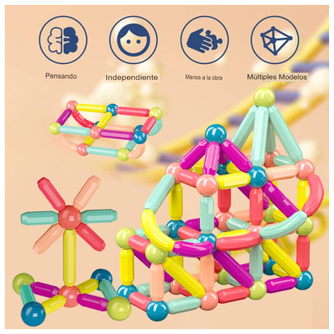Juego Bolas-Varillas Magnéticas 36 pcs - Imagen 3