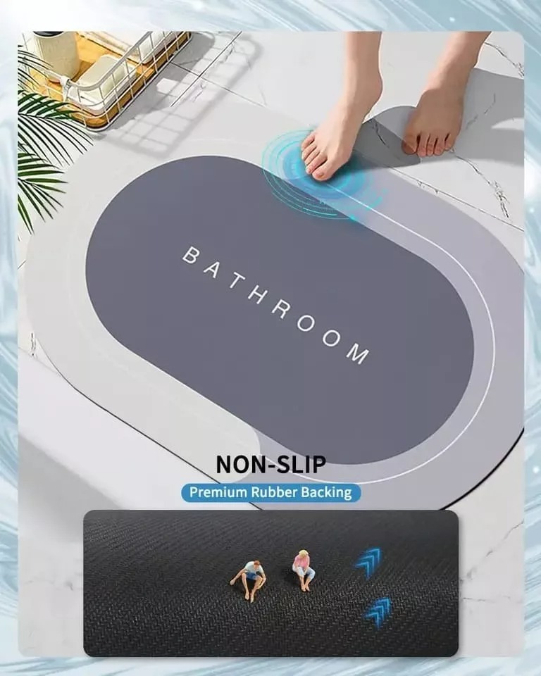 2x1 Alfombra Baño Super Absorbente Redon 💦🔥