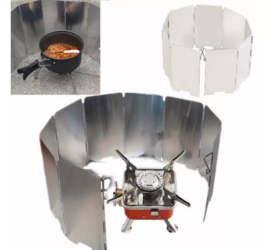 Protector De Viento Para Cocinilla Portatil Camping 84x24cm