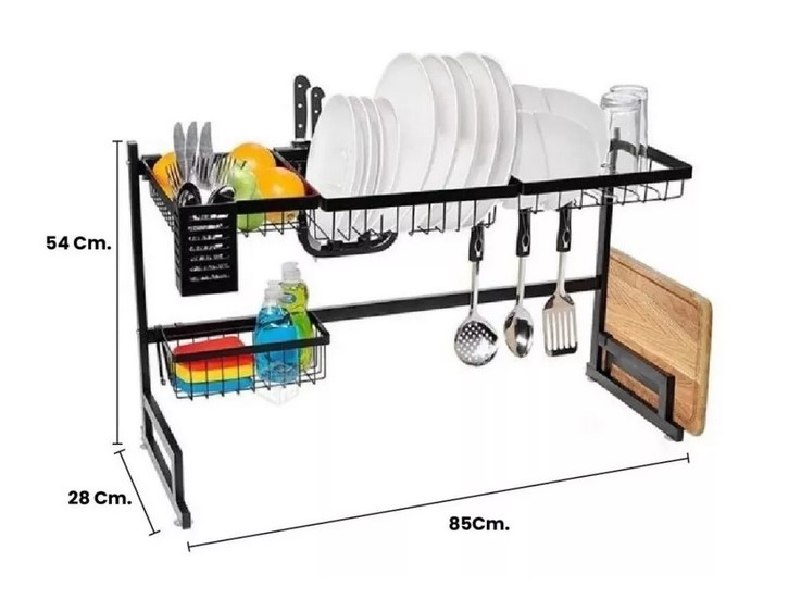 Rack Escurridor Lavaplatos Grande 85cm - Imagen 3
