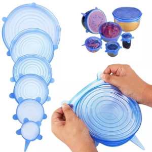 Tapas ajustables de silicona 6 unidades