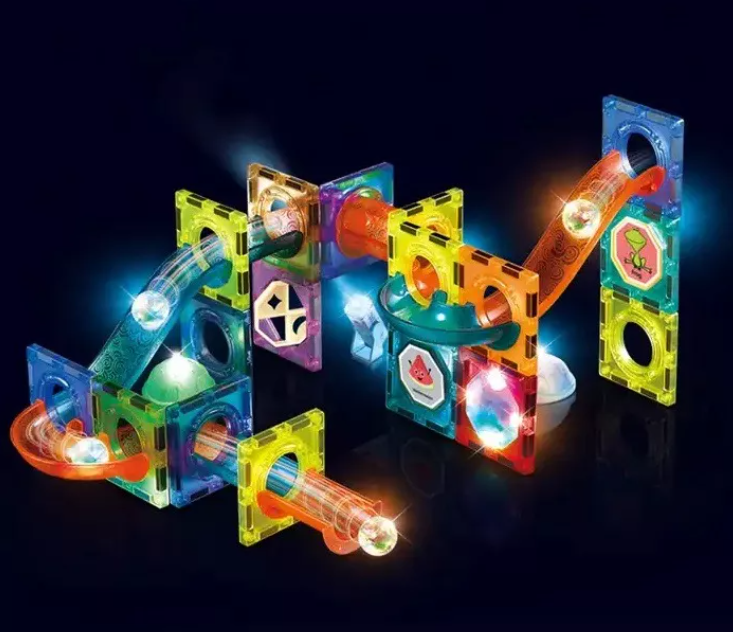 Juguete Magnético Luminoso Magnetic Diy Blocks 40 Piezas - Imagen 3