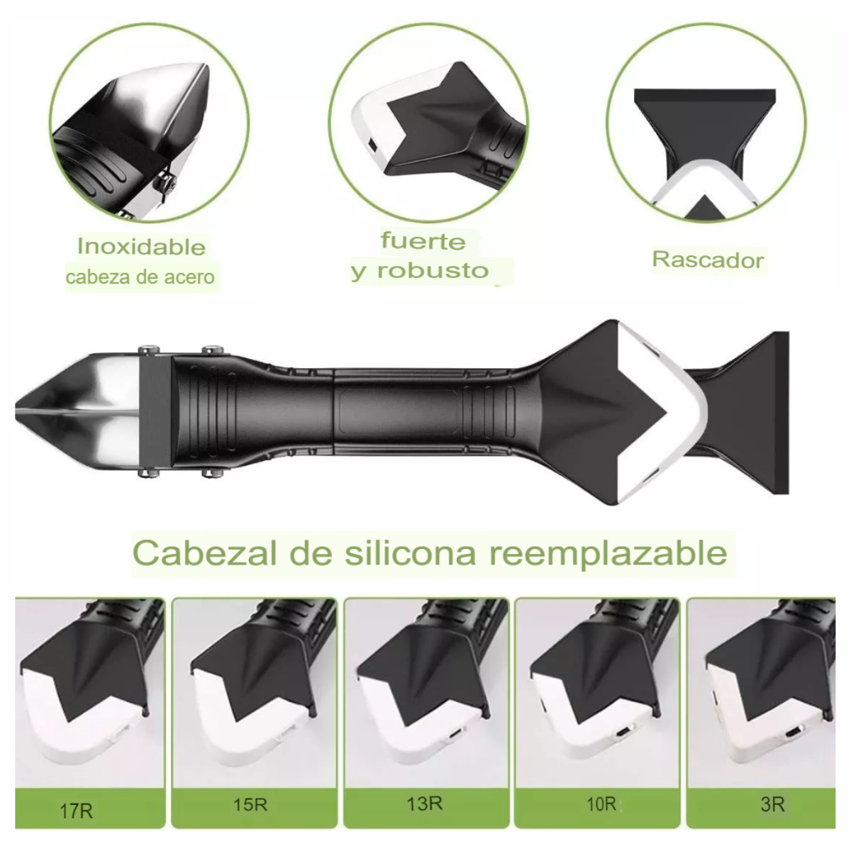 Removedor de silicona 5 en 1, sellador, raspador suave - Imagen 2