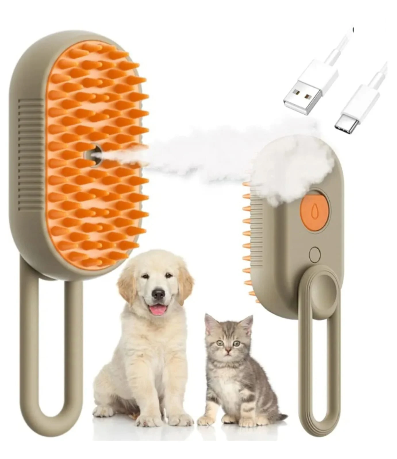 Cepillo a vapor para mascotas